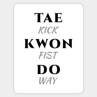Taekwondo Minimalist Sticker